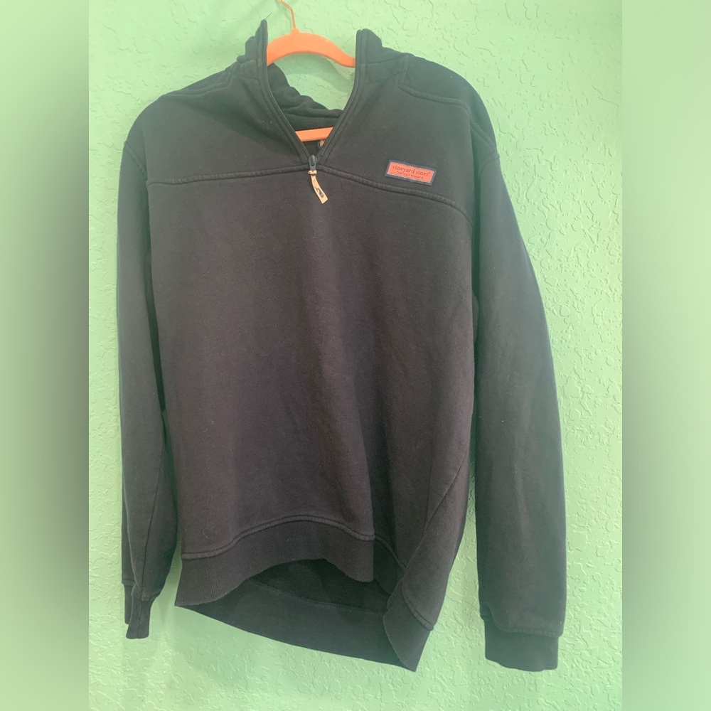 Vineyard Vines Men's navy Zip-Up Sweatshirt Shep preppy coastal beach